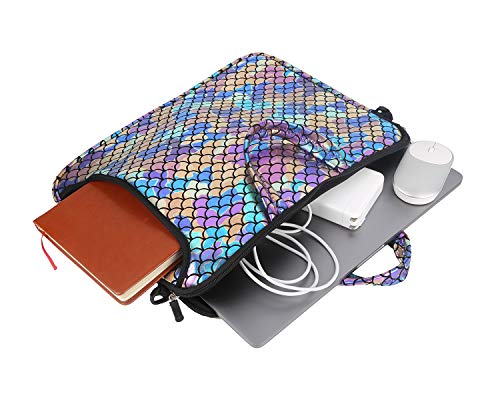 11.6-Inch Laptop Shoulder Messenger Carrying Bag Case Sleeve For 11" 11.6" 12" 12.5 inch Macbook/Notebook/Chromebook - color: Colorful