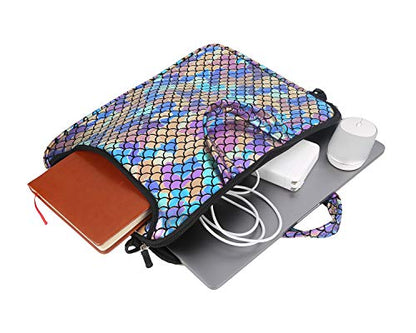 11.6-Inch Laptop Shoulder Messenger Carrying Bag Case Sleeve For 11" 11.6" 12" 12.5 inch Macbook/Notebook/Chromebook - color: Colorful
