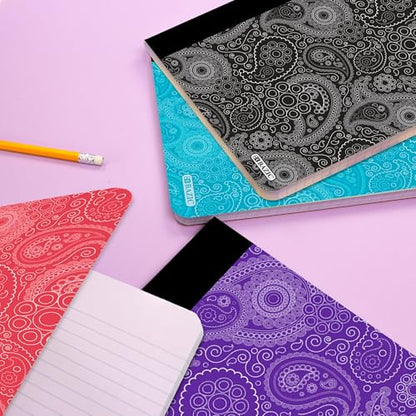 BAZIC PRODUCTS Paisley Composition Notebook, College-Ruled, 100 Ct, 48-Case | 100 college-ruled sheets (200 pages), sewn binding, 9.75 x 7.5 in - size: 48-Pack