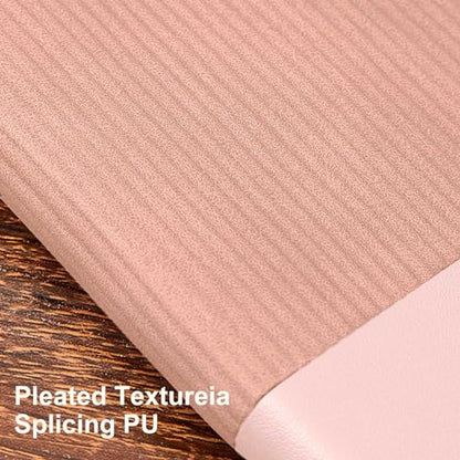 Lined Journal Notebook for Work College Ruled Note Book 7.2"x9.6"B5 PU Leather Daily Journaling 160 Pages for Women Men Writing Home School Supplies Business (Pink) - color: 05-Pink-1pack, style: B5 Lined 160pages