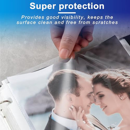 Aegero 130 Pack Clear Sheet Protectors, 8.5 x 11 inch Page Protectors for 3 Ring Binder,Top Loading Paper Protector for Documents and Photos,Letter Size - size: 130 Pcs