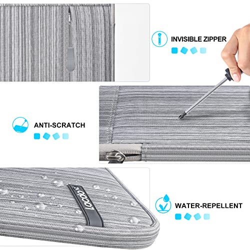 Lacdo iPad Mini 7 Sleeve, iPad Mini Case Bag, Tablet Sleeve Case for iPad Mini 7 (A17 Pro)/6/5/4/3/2, Samsung Galaxy Tab A7 Lite 8.7"/Galaxy Tab A 8.0" Protective Tablet Bag Water Repellent, Dark Gray - color: Dark Gray, size: 7-8 Inch