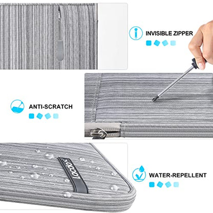 Lacdo iPad Mini 7 Sleeve, iPad Mini Case Bag, Tablet Sleeve Case for iPad Mini 7 (A17 Pro)/6/5/4/3/2, Samsung Galaxy Tab A7 Lite 8.7"/Galaxy Tab A 8.0" Protective Tablet Bag Water Repellent, Dark Gray - color: Dark Gray, size: 7-8 Inch