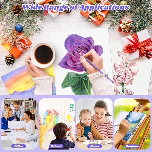 Mixed Media Paper 9" x 12",40 Sheets Multipurpose White Loose Drawing Paper | 98lb/160gsm Heavyweight Art Paper for Sketching, Sketch Book, Gouache, Painting, Sketchbook, Drawing Pad Book, School - size: 9" x 12", 40 sheets, style: loose mixed media drawi