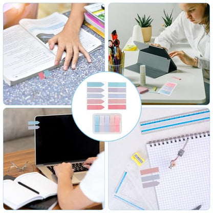 600 Pcs Sticky Indexing Tabs Book Annotation Bookmark Notes Page Markers Sticky Index Tab Post Tabs Flags Stickers for Book Notes Easy Remove Reading Index Folders File Note