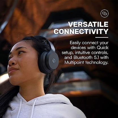 Raycon Fitness Bluetooth Headphones - Over The Ear Running Headphones, Active Noise Cancelling Wireless Headphones + Awareness Mode, Bluetooth Headset with Mic, 45 Hours of Battery Life (White) - color: White