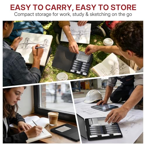 WUO 0.5&0.7mm Mechanical Pencil Set with Eraser Pen, 8PCS Metal Mechanical Pencils, 480 HB Lead Refills, 3PCS 4B Erasers, 10PCS Eraser Refills for Writing, Drafting, Drawing & Sketching