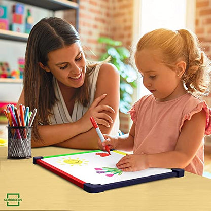 SCRIBBLEDO Colored Frame Magnetic Dry Erase White Board 9" X 12" WHITEBOARD - style: 1CD