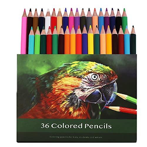 36 Colored Pencils，Quality Coloring Pencils for Adult Coloring Artists Professionals and Colorists, Soft Core, Sketching Drawing Pencils Set Art Supplies for Kid Beginners