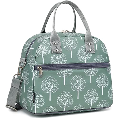 FlowFly Insulated Lunch Bag With Shoulder Strap for Women, Men, and Kids, Large and Reusable, Handle, Freezable Work and School Travel Tote and Meal Prep Organizer,Dandelion - color: Dandelion
