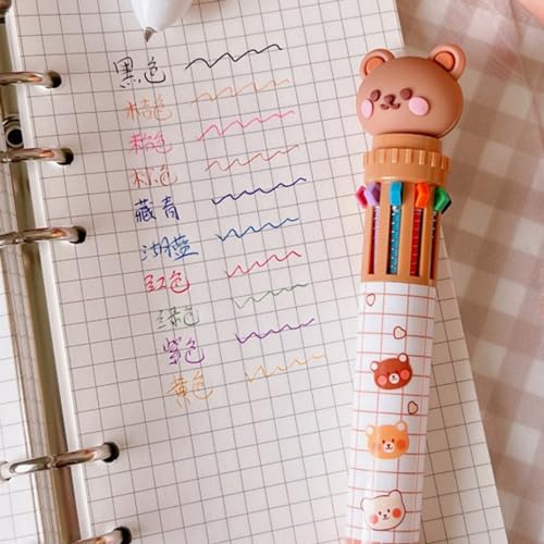 Multi-Color Gel Pen Set with Quick-Drying Ink, Push-Button Retractable Design, Writing Ballpoint Pens for Students & Office Use – Premium Plastic Body, Cute & Functional Stationery (Compatible with