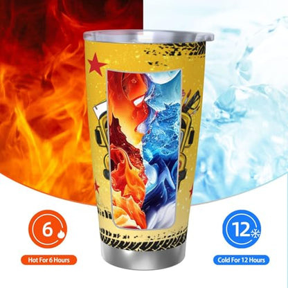 School Bus Driver Appreciation Gifts - Insulted Stainless Steel Bus Driver Coffee Tumbler Travel Mug Cup For Dad Friends, Besties 20 oz - style: BusDriver