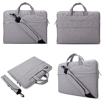 Lacdo 13 Inch Laptop Shoulder Bag Sleeve Case for 13 inch MacBook Pro 2012-2015/13 inch MacBook Air A1466 A1369 2010-2017 / Lenovo HP Dell Acer ASUS Chromebook 13, 13.8 inch Surface Laptop 7, Gray - color: Gray, size: Older MacBook Air Pro & 13 Inches