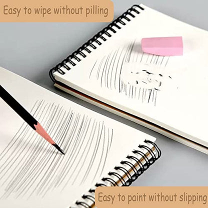 Sketch Book Pad, Drawing Paper 9" x 12" Spiral Bound (98lb/160gsm), Pack of 1, Durable Acid Free Sketchbook for Painting, 30 Sheets Each (1 Pack- 9"X12") - color: 1 Pack- 9"X12"