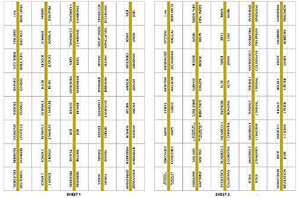 Tabbies Gold-Edged Bible Indexing Tabs, Old & New Testament, 80 Tabs Including 64 Books & 16 Reference Tabs (58331)