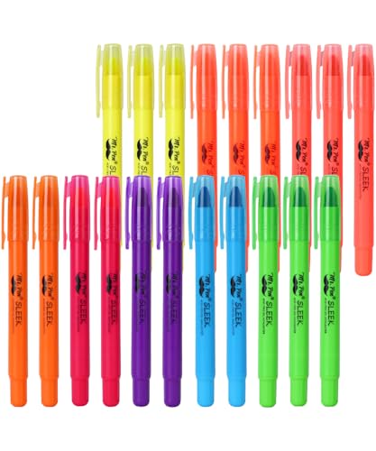 Mr. Pen- No Bleed Gel Highlighters, Vibrant Colors, 20 Pack | Bible Highlighters and Pens No Bleed, Bible Markers for Study, Journaling, School Supplies and Accessories
