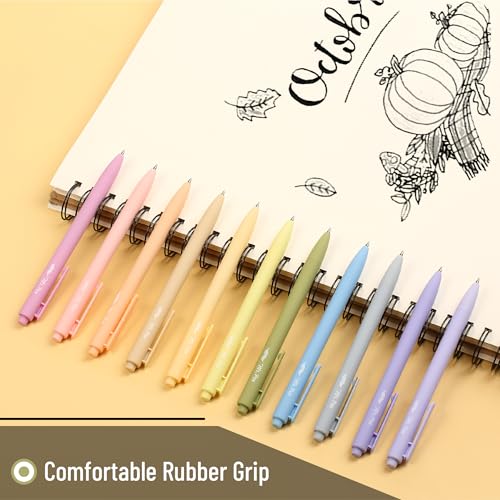 Mr. Pen- Retractable Gel Pens, 22 Pack, Black Ink, Mild Pastel Barrel | Fine Point 0.5 mm, Fast Dry, Smooth Writing, Cute Gel Ink Pens Bulk for Drawing, Writing Planner and School Supplies