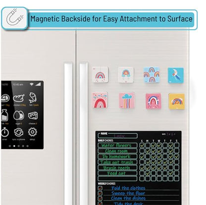 Mr. Pen- Mini Magnetic Dry Erase Erasers, 2" x 2", 24 Pack, Boho Style | Small Magnetic Whiteboard Dry Erase Erasers Bulk for Kids, Teachers, Students and Classroom Supplies - color: Boho, size: Square