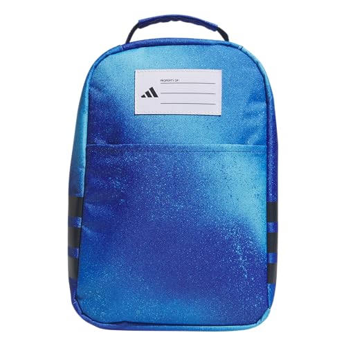 adidas Kids Santiago Lunch Bag for Girls & Boys – Insulated Cooler Lunchbox, 8L - color: 4.0/Spray Gradient Team Royal Blue