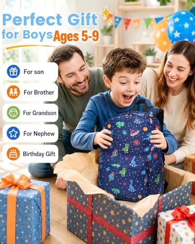CAMTOP Backpack for Kids, Boys Girls Preschool Backpacks with Lunch Box Toddler Kindergarten School Bookbag Set (Blue Dinosaur 10) - color: Blue Dinosaur 10