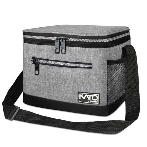 Tirrinia Insulated Lunch Box for Men/Women, Leakproof Lunch Bag for School Work, Large Lunch Tote Kids Boys Girls Student Back to School, Soft Cooler Office Picnic Beach Camping for Adults,Light Grey - color: Ash Grey, size: Medium - 7.8L