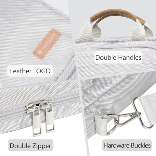 13.3-14 Inch Laptop Sleeve Bag, Laptop Bag for 14'' MacBook Pro M4 2024,14'' MacBook Pro M3&M2&M1 2023/2021, 13.6/13'' New MacBook Air M3/M2 2024/2022,Tab S8 Ultra 14.6",with Shoulder Strap(Silver) - color: Silver, size: 13.3-14 Inch