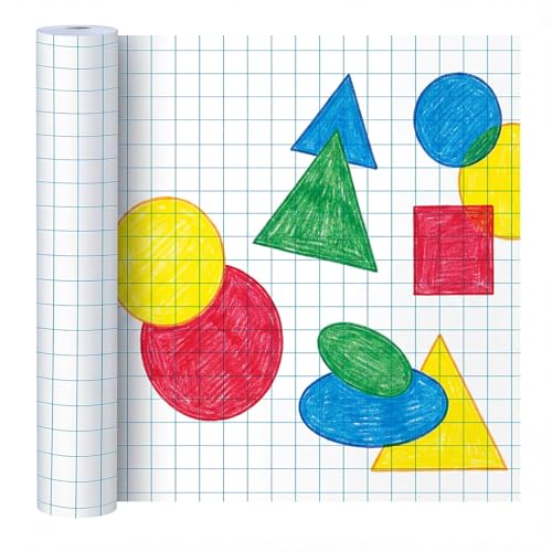 Jetec 1 Roll Large Grid Graph Paper Roll 1" Grid 16.5 Inch x 98ft Sewing Pattern Paper for Drafting Quilting Drawing Sketching Classroom Teaching Supplies Gifts - color: 1'' Grid, size: 16.5 Inch X 98ft