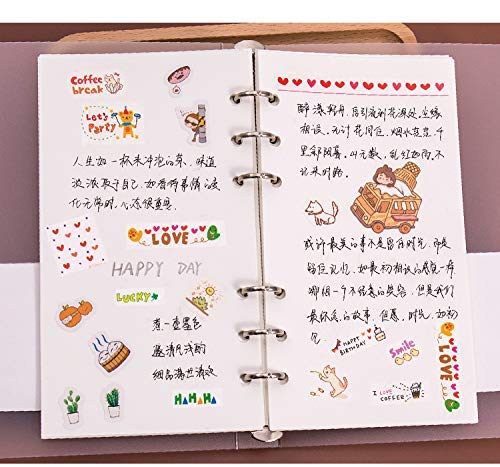 A6 Binder Refills Blank, Spiral Notebook Plain Refill, Planner Inserts Blank Paper for Filofax/Personal Journal, 45sheets/90pages,Harphia (Harphia A6 3.74 x 6.77'',Blank) - color: Blank Paper, size: A6