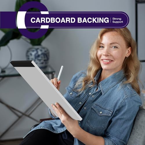 24 Pack Legal Pads 8.5 x 11 College Ruled Note Pads 8.5 x 11 Notepads 8.5 x 11 Micro Perforated Writing Pads 8.5 x 11 Pads of Paper Lined White Paper, 50 Sheets per Notepad for Home, Office, School - size: 8.5 x 11 In - White, style: 24 Pack