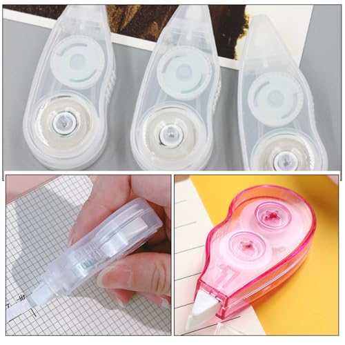 12pcs Correction Tape Set for Students 12m Adhesive Small Correction Tape with Rainbow and Plain Designs for School and Office Use