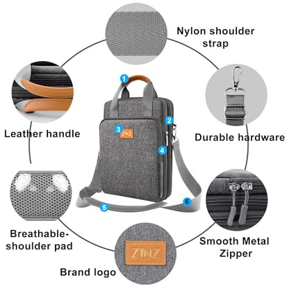 ZINZ Laptop Case 12.9 13 Shoulder Bag, Expandable Handbag with Valuables Compartment Compatible with MacBook Air/Pro/Neo 13" M5/M4/M3/M2/M1, iPad 12.9/13/11, Water-Resistant & Shockproof,D01G01 - color: D01g01, size: 13"
