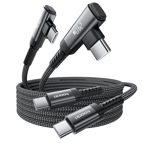 USB C Cable [2Pack, 3.3ft] 240W Fast Charging Type C Cord, Nylon Braided USB 2.0 Cable for iPhone 17 16 15 Pro Plus Pro Max Air, iPad Pro, Samsung Galaxy S24 S23, Switch, MacBook Pro, Pixel-Black - color: Black, size: 3.3+3.3FT