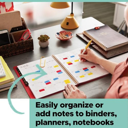 Post-it Flags, 1 in Wide, 4 Assorted Bright Colors, 24 Pack | On-The-Go Dispenser, 680-PGOP2, 160 Flags per Pack, 3840 Total - style: 24 Pack