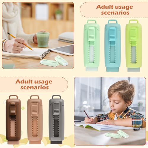 24 Pcs Cute Retractable Eraser for Pencils Cute School Supplies Kawaii Erasers for Kids Fun Cartoon Erasers Back to School Supplies Kid Party Favors Gift (Style 2) - color: Style 2