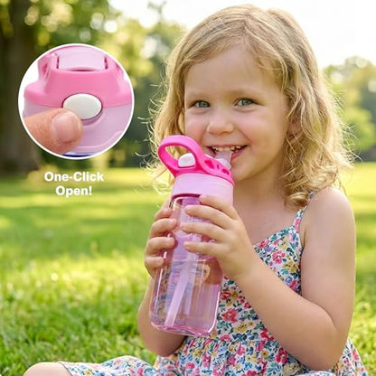 HOMEKOL Bento Lunch Box Set for Kids, Pink | with Stainless Steel Insulated Food Jar, Plastic Water Bottle, Bag and Silicone Spoon and Fork for Boys Girls - color: Pink