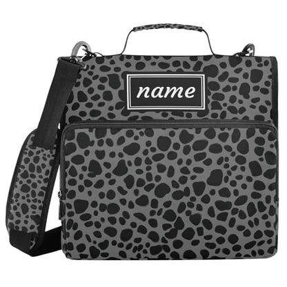 Kcldeci Zipper Binder Organizer 1.5inch 3 ring binder Bag for School and Office Expanding File Folder - color: F2
