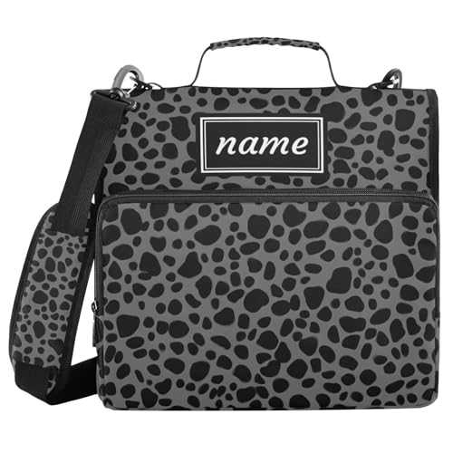 Kcldeci Zipper Binder Organizer 1.5inch 3 ring binder Bag for School and Office Expanding File Folder - color: F2