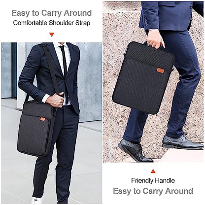 12.9 Inch Tablet Laptop Sleeve for Macbook Pro 14.2 Inch/Air 13.6"/Neo 13,Samsung Galaxy Tab S11 S10 S9 Ultra 14.6",iPad Pro 13 M5 M4/Air 13 M4 M3 M2/Pro 12.9 Carrying Case,Surface Laptop 13.8"-Black - color: Black