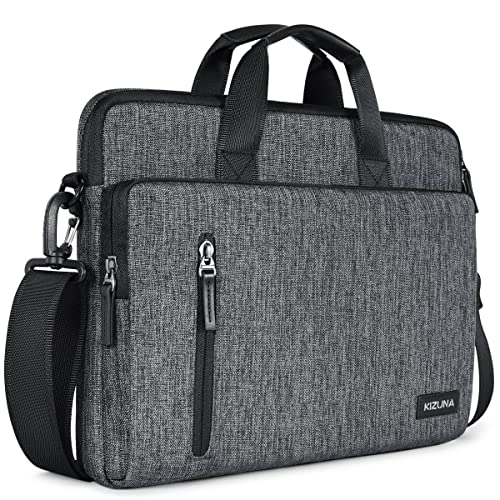 KIZUNA Laptop Bag Case 14 Inch Shoulder Sleeve Briefcase for 15" MacBook air M3 M2 2024/Lenovo Flex 14/14" HP EliteBook 840 G5/HP Pro 14 G3/Dell Latitude 7490/15" Surface Laptop 3, Grey - color: Grey, size: 14 Inch