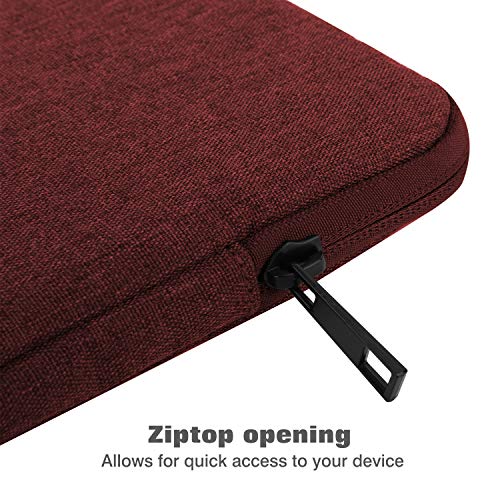MoKo 9-11 Inch Tablet Sleeve Bag Carrying Case Fits New 11inch iPad Air M4, iPad A16 2025, iPad Pro 11 M4, Air 5/4/3, iPad 10/9/8th Gen, Tab S8/S9 11", Tablet Carrying Case, Wine Red - color: Wine Red, size: 9-11 inch