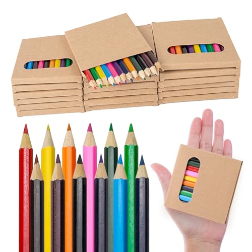600 Count Colored Pencils Bulk, 50 Pack Colored Pencils in 12 Colors, 3.5 Inch Mini Drawing Pencils Set, Pre-sharpened Coloring Pencils for Kids, Ideal Back to School Supplies & Classroom Prizes