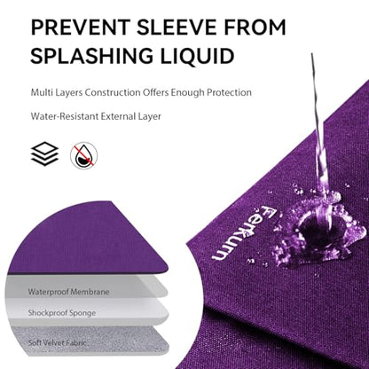 Ferkurn Laptop Case Sleeve for Men Women Chromebook Case Compatible with MacBook Air/Pro Lenovo Surface HP Dell ASUS Acer, 11.6 inch, Purple - color: Purple, size: 11.6 inch