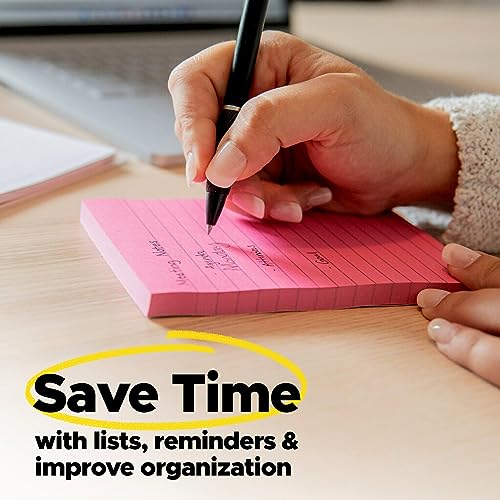 Post-it Notes, 3 x 3 in, Poptimistic Collection, 3 Lined Pads | School Supplies and Office Products - size: 0.7" x 3.8"