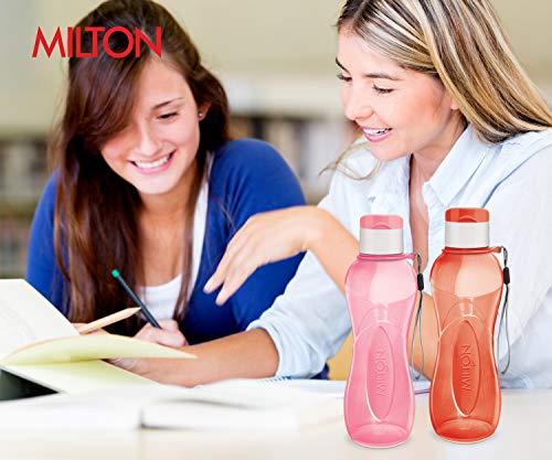 MILTON Sports Water Bottle Kids Reusable Leak-proof 25 oz 56 Set Plastic Wide Mouth Large Big Drink Bottle BPA & Leak Free With Handle Strap Carrier For Cycling Camping Hiking Gym Yoga - color: Bright 56 pack