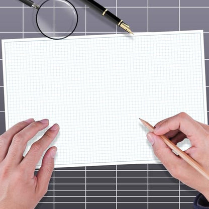 Engineering Graph Paper Pad - 17" x 11" Grid Paper for Engineering, Drafting, Blueprint Drawing, 25 Sheets/50 Pages 4x4 Blue Quad Rule by Better Office Products - size: 1-Pack