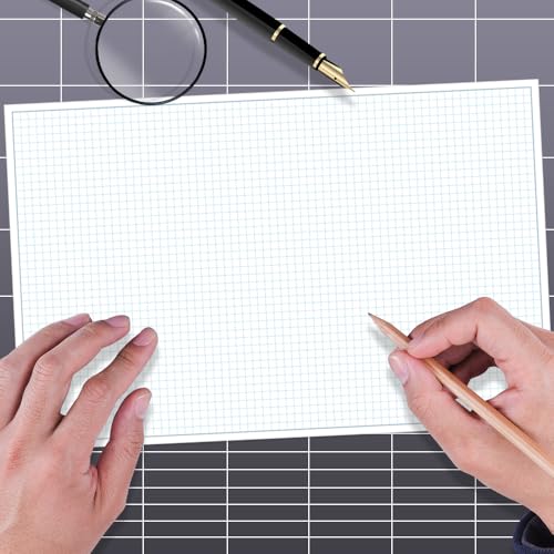 (5-Pack) Engineering Graph Paper Pad - 17" x 11" Grid Paper for Engineering, Drafting, Blueprint Drawing, 125 Sheets/250 Pages 4x4 Blue Quad Rule by Better Office Products - size: 5-Pack