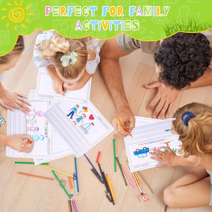 Eaasty 100 Sheets Story Writing Paper Bulk Handwriting Practice Paper for Kids Diary with Picture Story Space and Dotted Lines 11x8.5" Primary Composition Notebooks for Kindergarten Toddlers