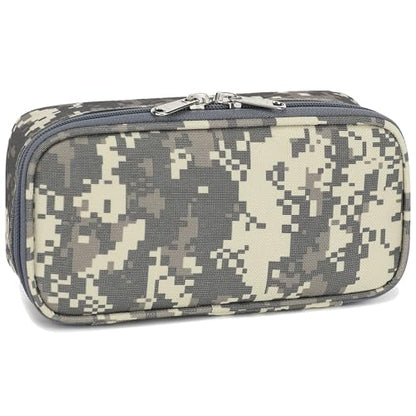 FlowFly Large Capacity Pencil Case for Kids, Boys & Girls – Zippered Multi-Functional Pen Pouch, Soft & Portable Pencil Bag for School, Teens, Students, Digital Camo - color: Digital Camo