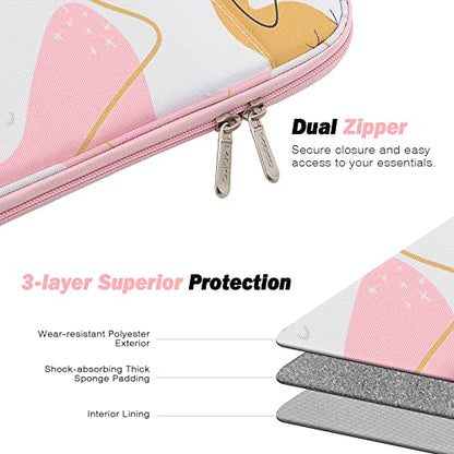 MoKo 9-11 Inch Tablet Sleeve Bag Carrying Case with Accessory Pocket | Fits iPad Air 11-inch M4, iPad Pro 11-inch M5, iPad A16 11-inch, iPad 10/9/8/7th and Tab S9/S8 11-inch, Tropical Leaf - color: Tropical Leaf, size: 9-11 Inch