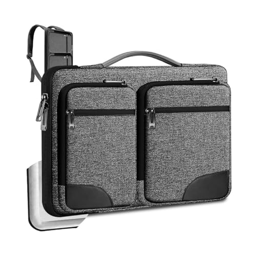 ZINZ 360 Protective Laptop Case 15" 15.6" 16" Sleeve, Water-Resistant Handbag with Straps Compatible with 16" MacBook Neo, MacBook Pro Air 16"/15", XPS 16" and Most 15" 15.6" 16" Notebooks,G01BK02 - color: G01bk02, size: 15"-16"